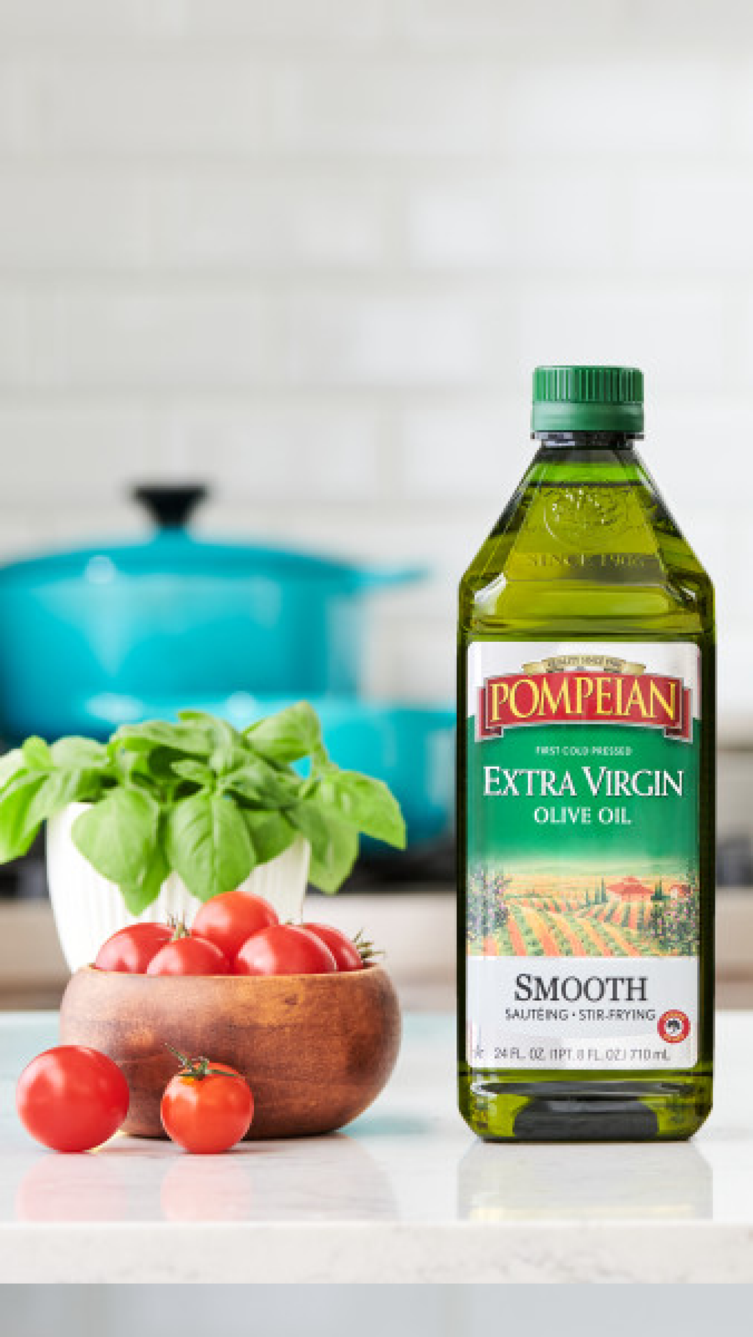 slide 2 of 5, Pompeian 48 oz Pompeian Smooth Extra Virgin Olive Oil, 48 fl oz