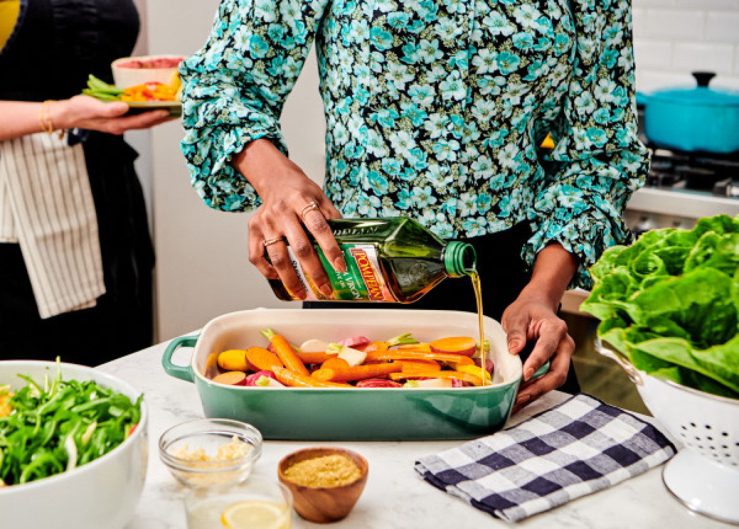 slide 5 of 5, Pompeian 48 oz Pompeian Smooth Extra Virgin Olive Oil, 48 fl oz