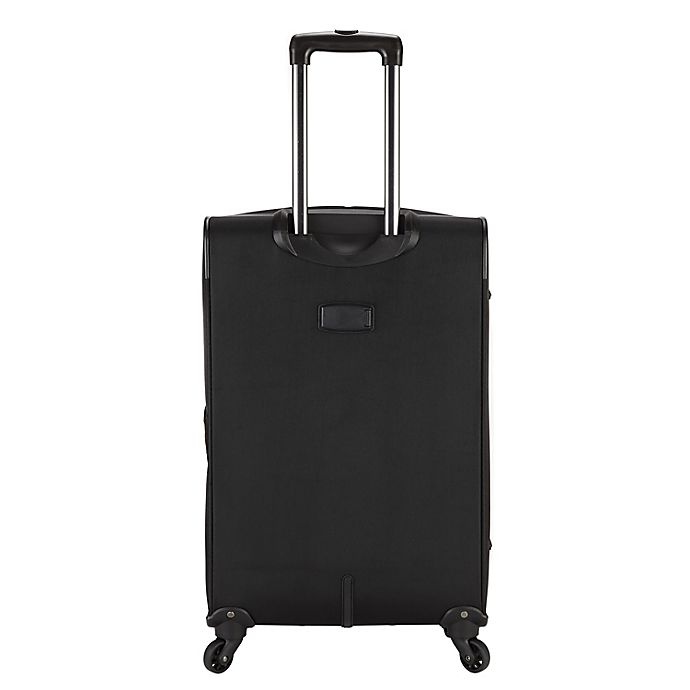 slide 5 of 12, Traveler's Club Luggage Traveler's Club Softside Expandable Spinner Checked Luggage - Black, 24 in