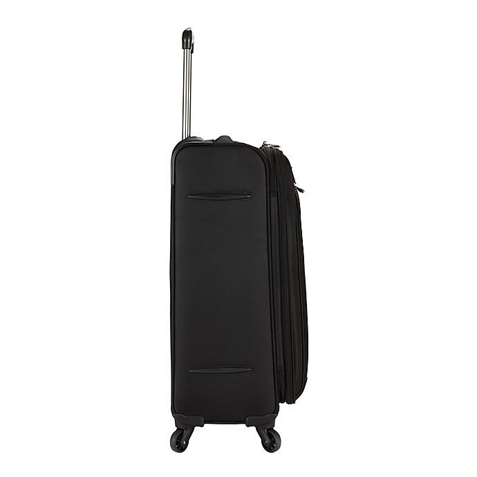 slide 8 of 12, Traveler's Club Luggage Traveler's Club Softside Expandable Spinner Checked Luggage - Black, 24 in