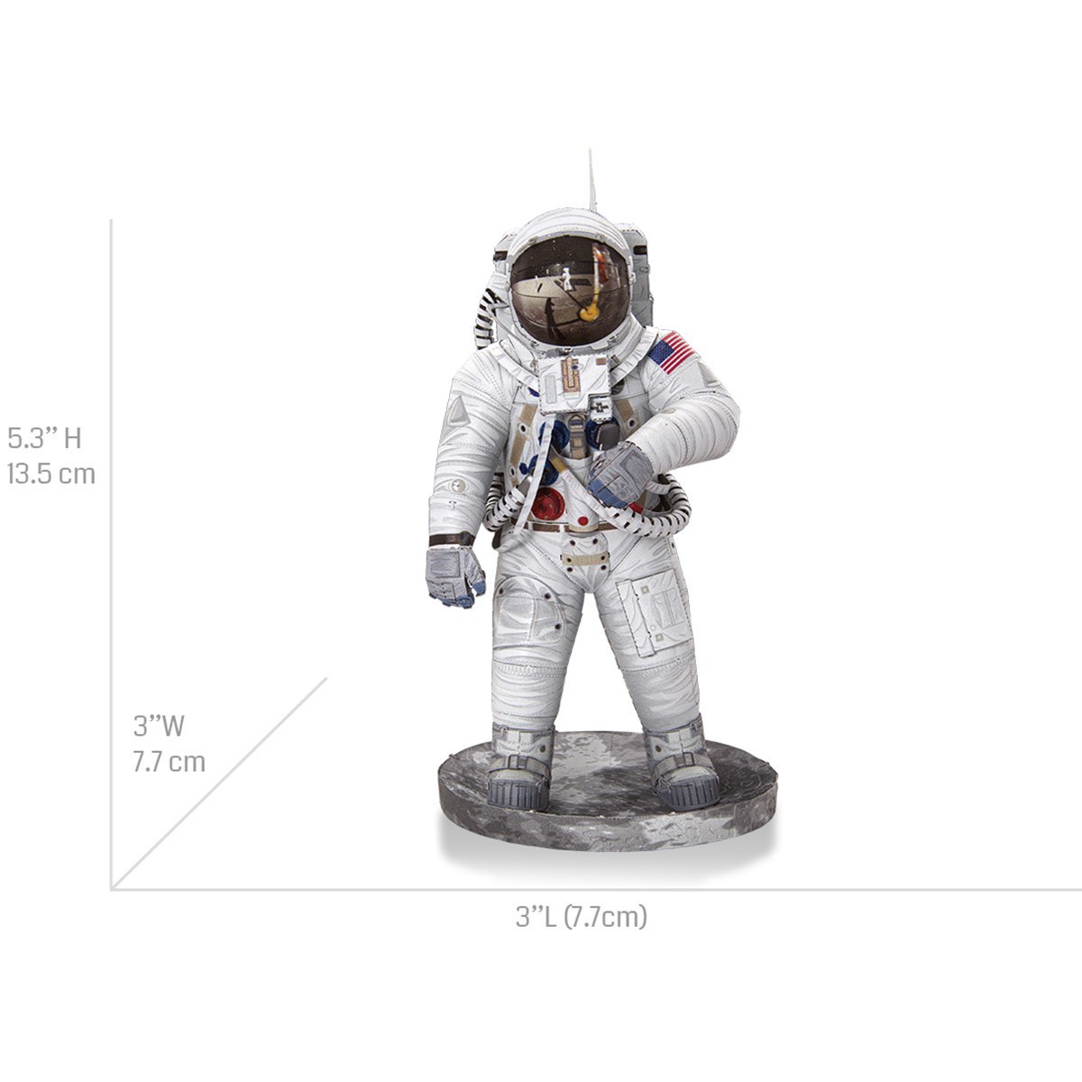 slide 6 of 14, Fascinations Metal Earth Premium Series Apollo 11 Astronaut Steel Model Kit, 3 in x 3 in x 5.3 in
