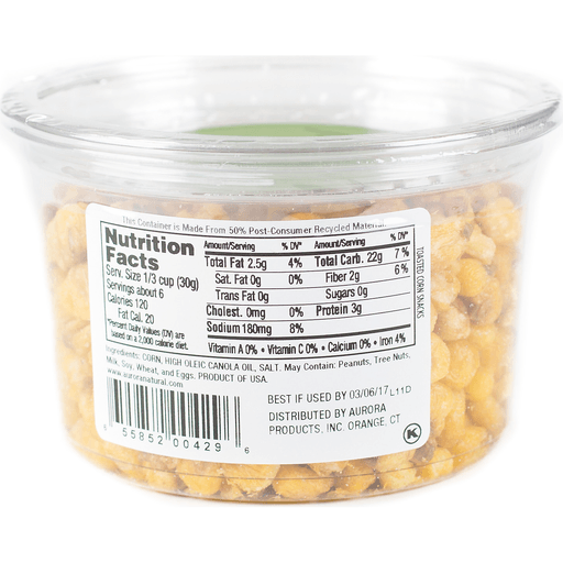 slide 2 of 2, Aurora Natural Corn Nuts, 6.5 oz