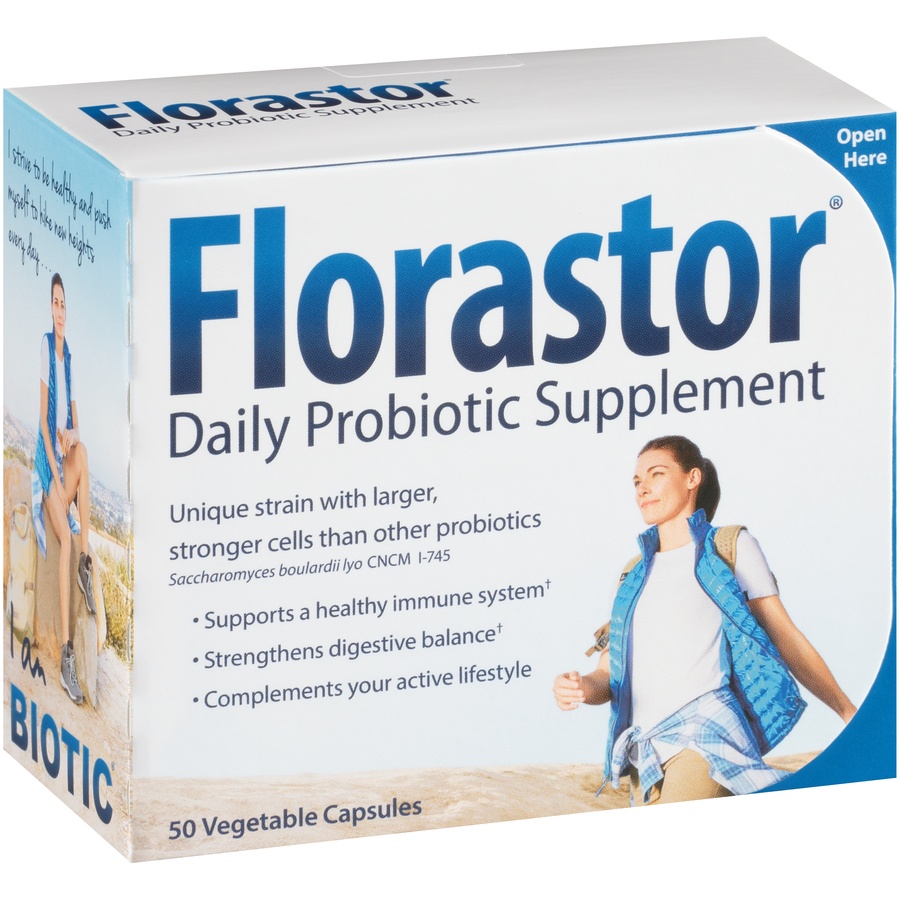 slide 6 of 6, Florastor Daily Probiotic Supplement, 50 ct; 250 mg