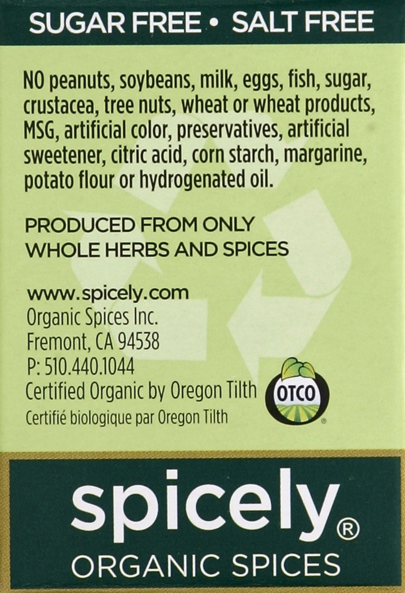 slide 2 of 4, Spicely Organic Spices Seasoning 0.5 oz, 0.5 oz