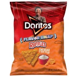 DORITOS RUFFLES CHEDDAR SOUR CREAM