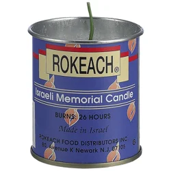 Rokeach Memorial Yahrzeit Candle 1 Each