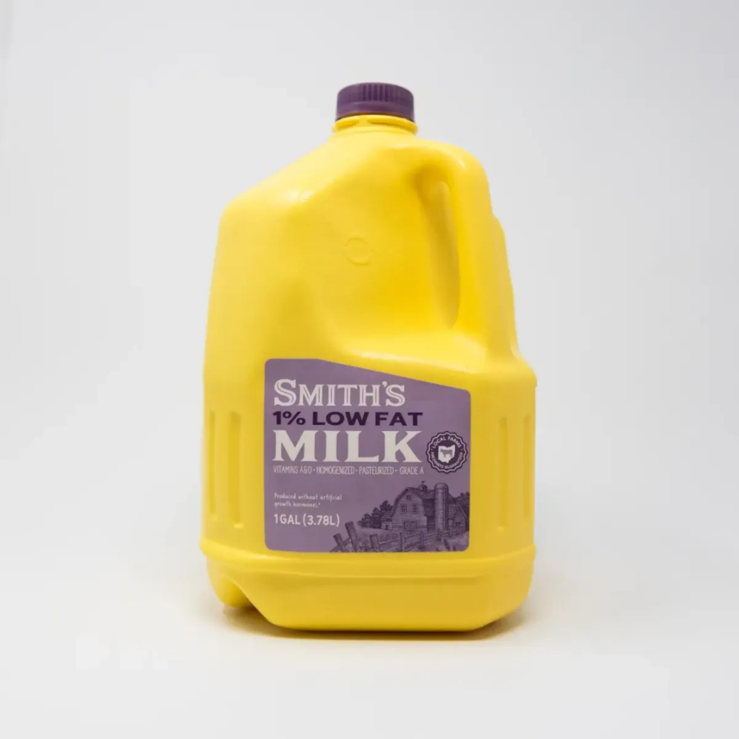 slide 1 of 2, Smith's Yellow Jug 1% Mow Fat Milk, Gallon, 1 gal
