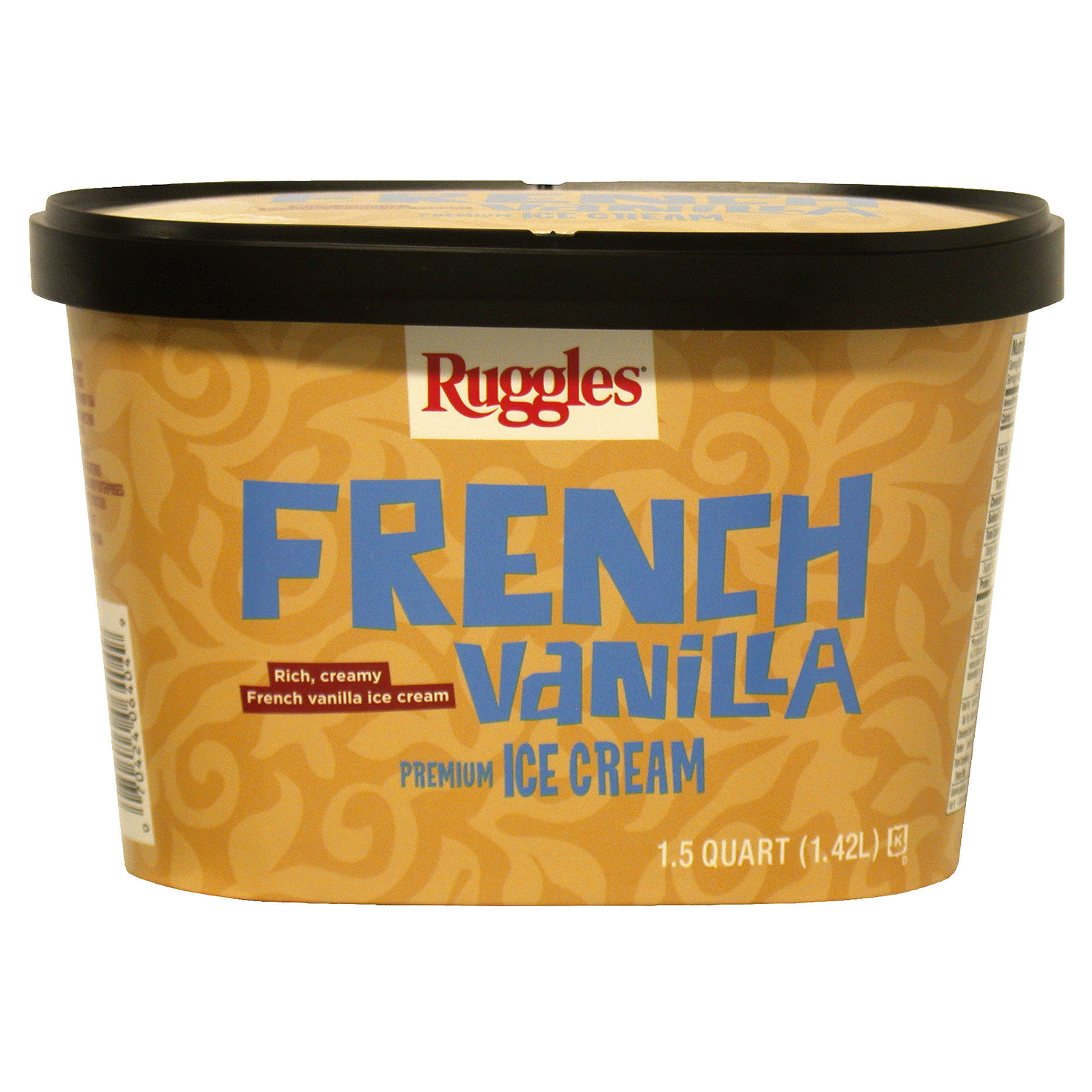 slide 1 of 1, Ruggles French Vanilla Premium Ice Cream, 1.5 Quart, 1.5 qt