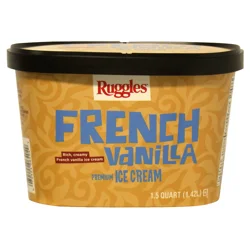 Ruggles French Vanilla Premium Ice Cream, 1.5 Quart