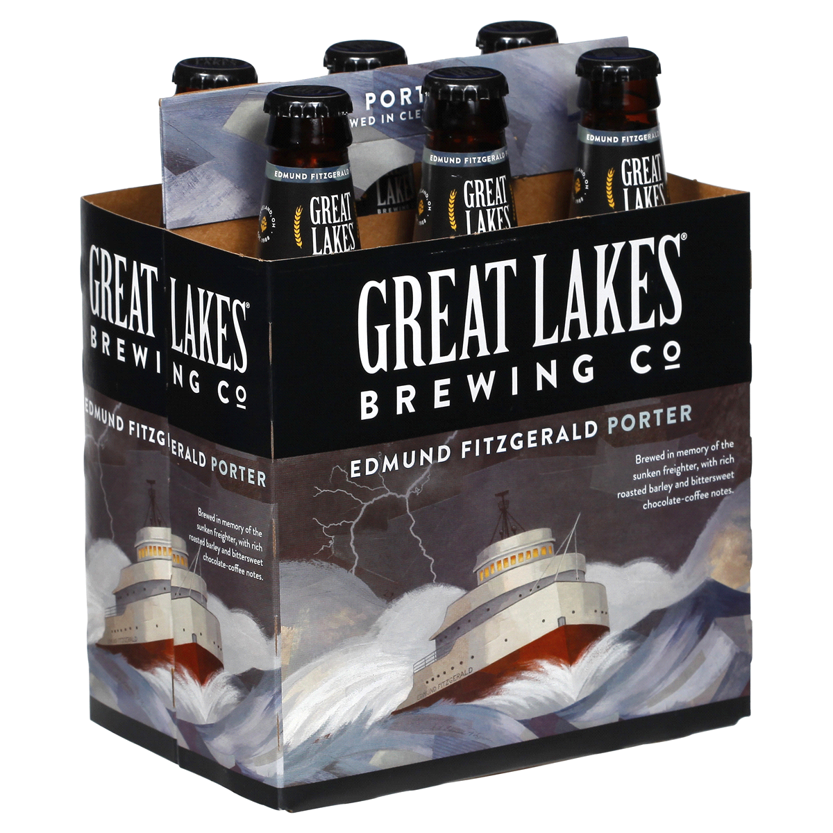 slide 3 of 5, Great Lakes Brewing Co. Great Lakes Edmund Fitzgerald Porter, 6 ct; 12 fl oz