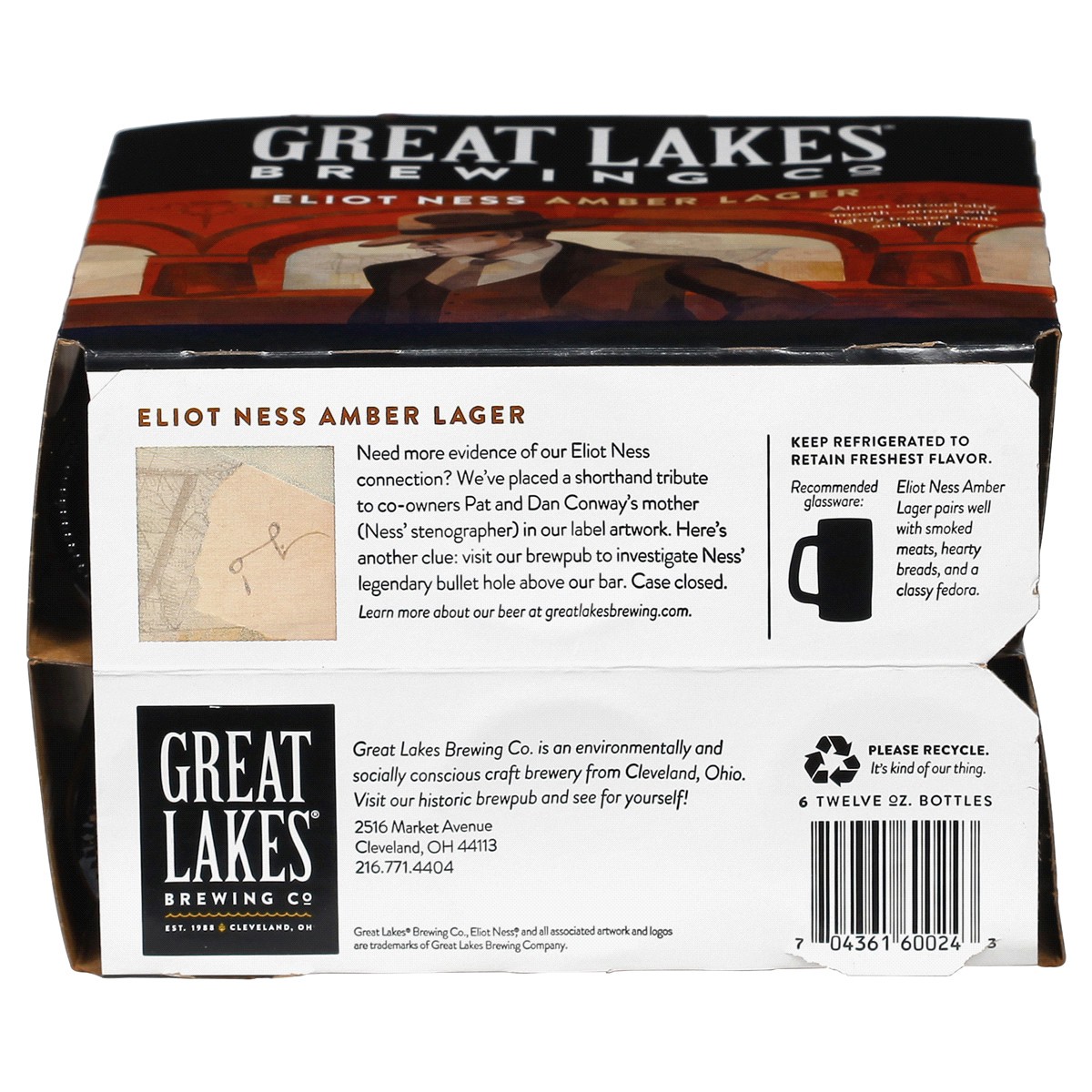 slide 3 of 5, Great Lakes 6 Pack Eliot Ness Amber Lager Beer 6 ea, 6 ct; 12 oz