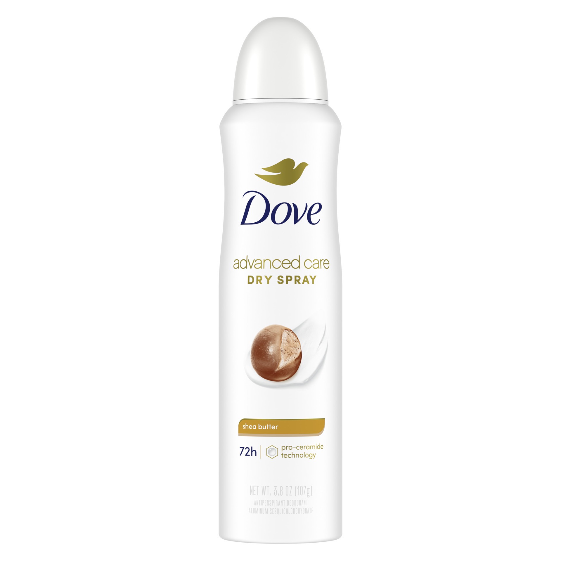 slide 1 of 9, Dove Advanced Care Antiperspirant Deodorant Spray Shea Butter, 3.8 oz, 3.8 oz