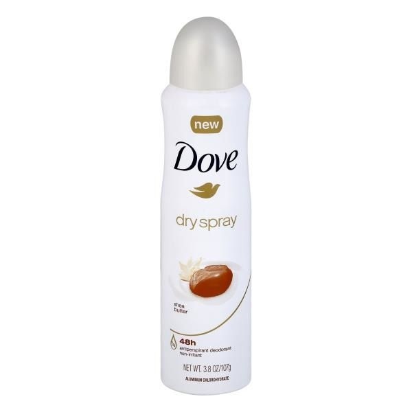 Dove Dry Spray 48 Hour Sweat And Odor Protection Shea Butter Deodorant