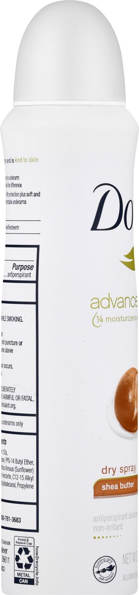 slide 7 of 9, Dove Advanced Care Antiperspirant Deodorant Spray Shea Butter, 3.8 oz, 3.8 oz