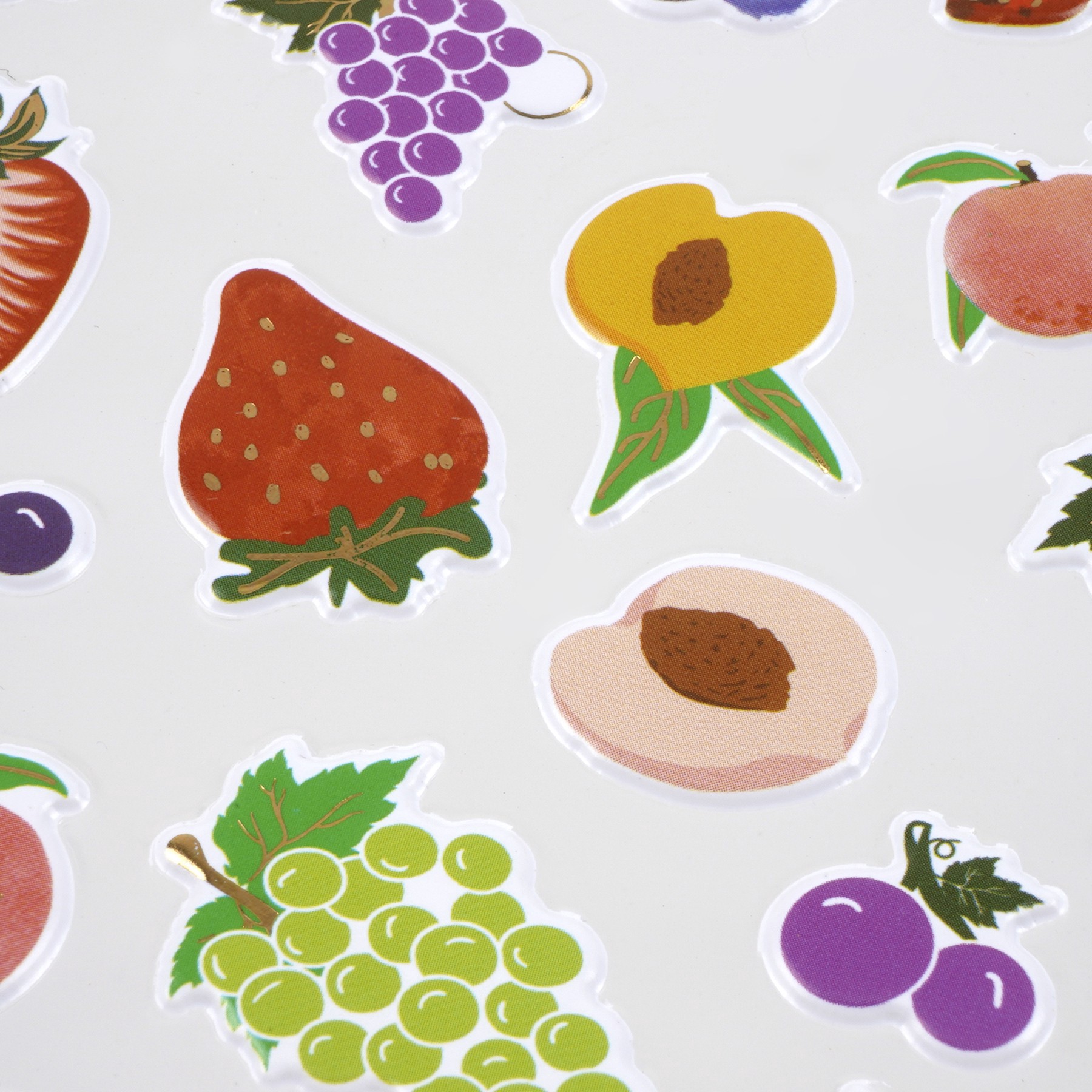 slide 4 of 4, Fruit Puffy Stickers By Recollections, 4 in x 8.5 in