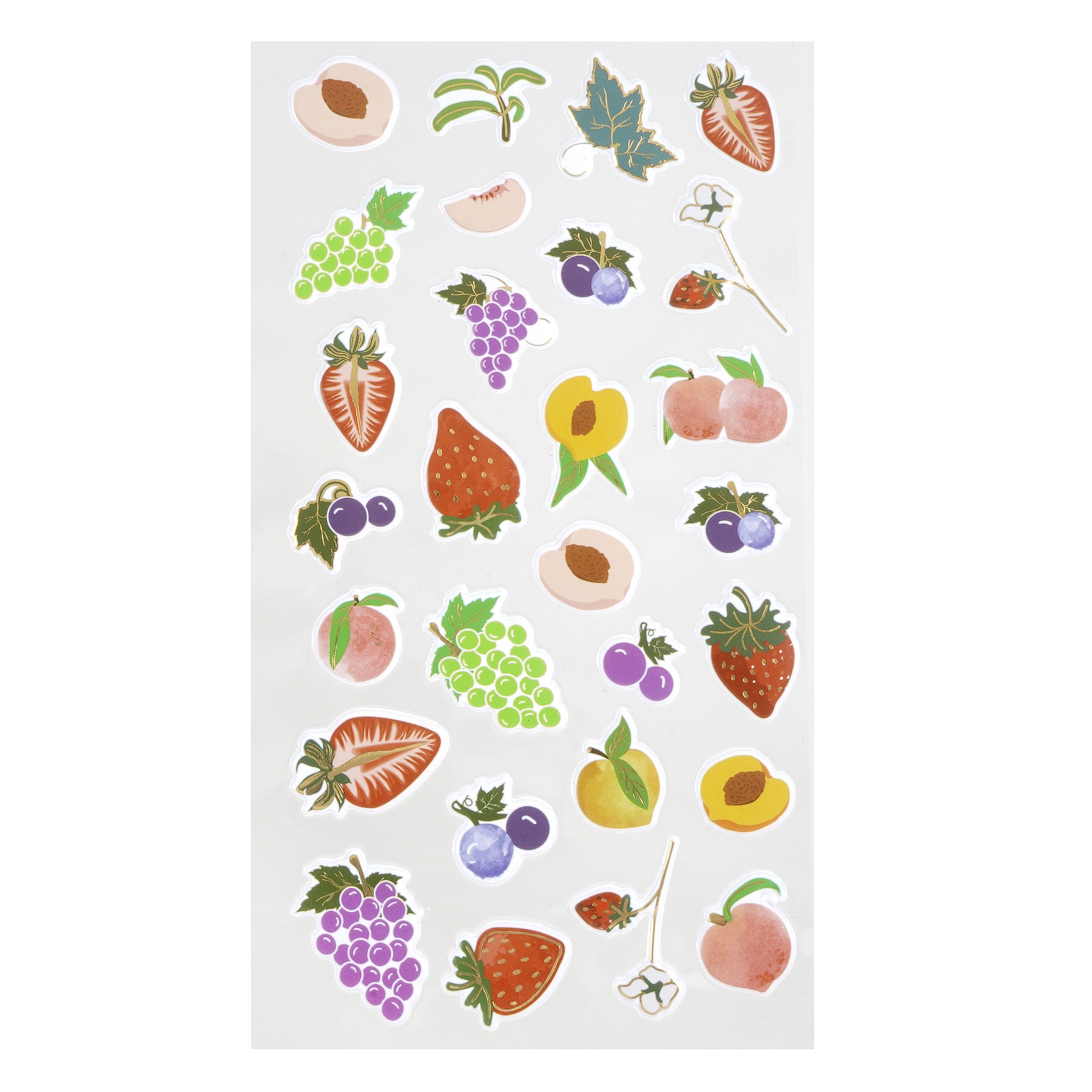slide 3 of 4, Fruit Puffy Stickers By Recollections, 4 in x 8.5 in
