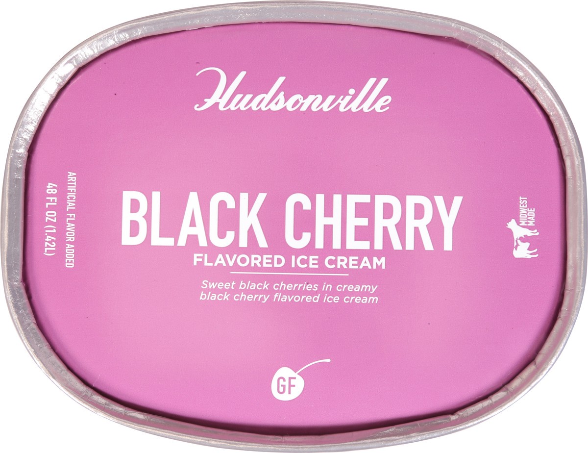 slide 4 of 13, Hudsonville Black Cherry Flavored Ice Cream 48 fl oz, 48 fl oz