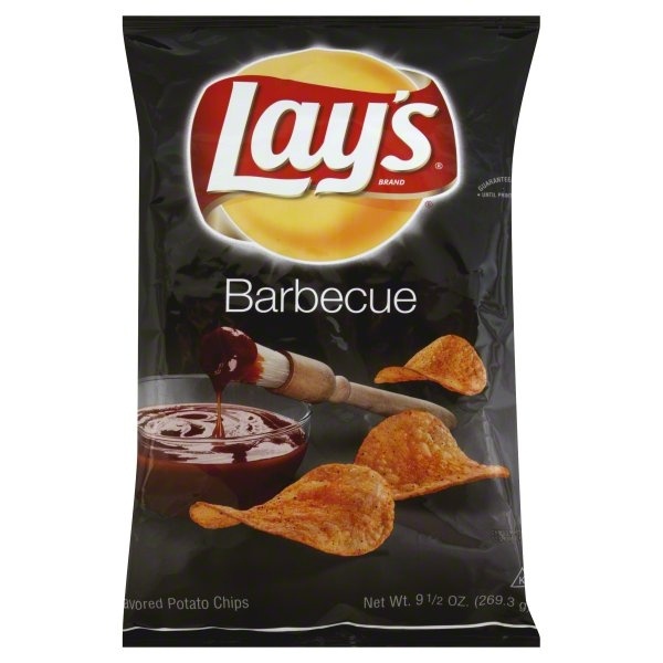 slide 1 of 1, Lay's Barbecue Flavored Potato Chips, 9.5 oz