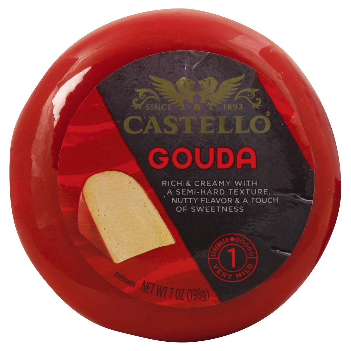 slide 1 of 5, Castello Gouda 7 oz Round, 7 oz