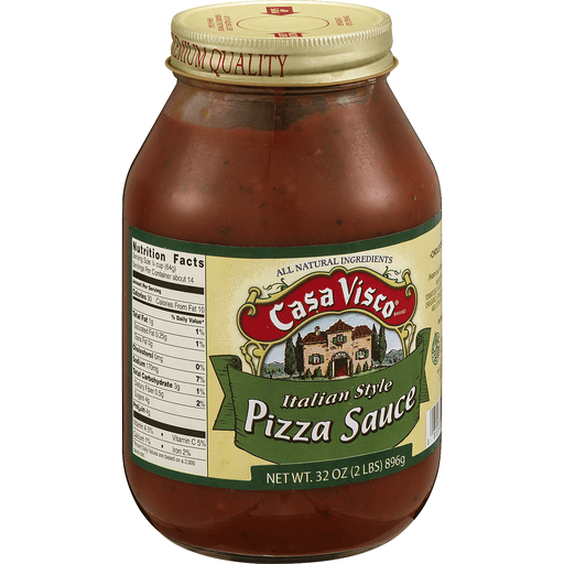 slide 2 of 8, Casa Visco Pizza Sauce, Italian Style, 32 oz