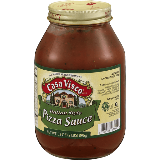 slide 3 of 8, Casa Visco Pizza Sauce, Italian Style, 32 oz