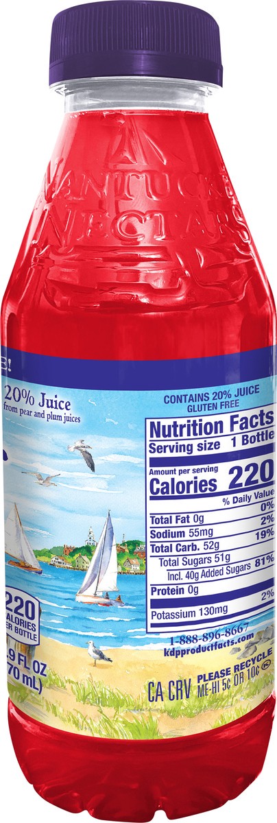 slide 8 of 12, Nantucket Nectars Red Plum, 15.9 fl oz plastic bottle, 15.9 fl oz