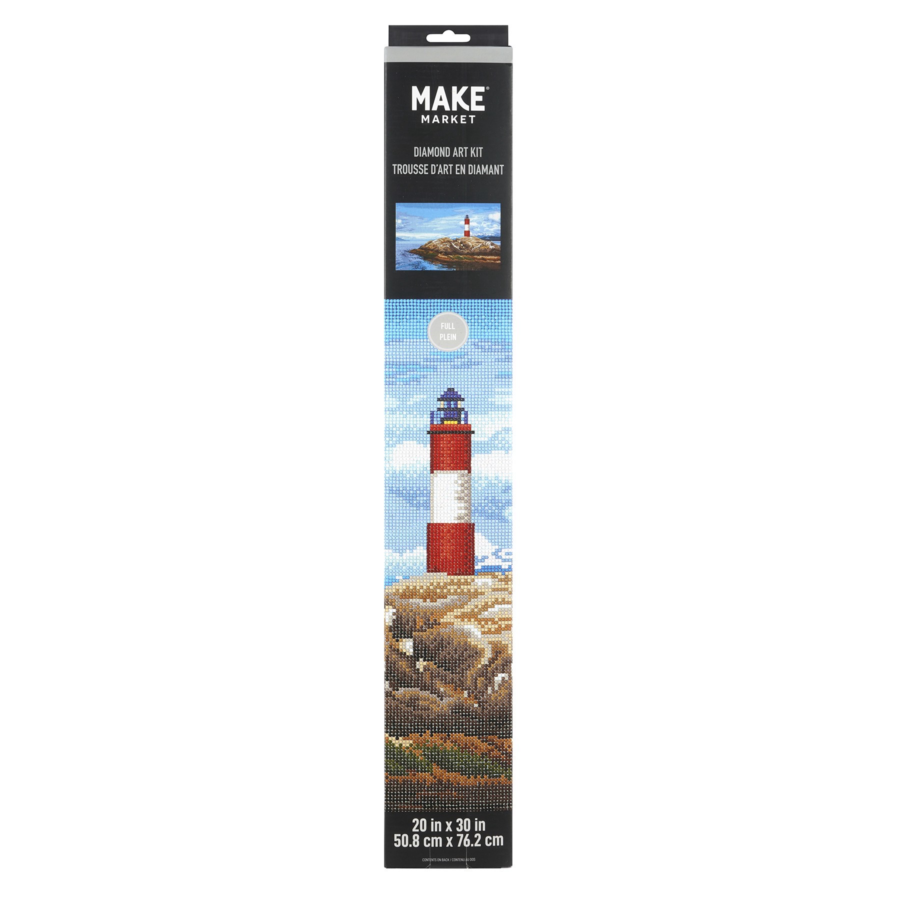 slide 2 of 4, Lighthouse Painting Diamond Art Kit By Make Market, 20 in x 30 in