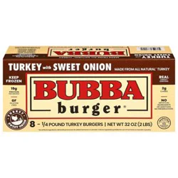 Bubba Turkey Burger Sweet Onion - 32 Oz