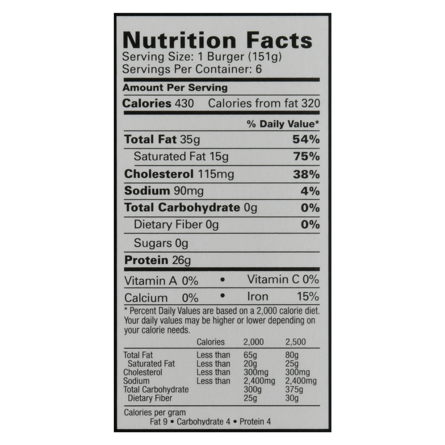 slide 3 of 5, BUBBA Burger Angus Burgers 6 Each, 6 ct
