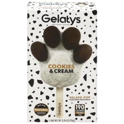 Gelaty's Cookies & Cream Gelato Paw Pop 2 ounces