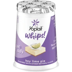 Yoplait Whips Reduced Fat Yogurt Mousse, Key Lime Pie Flavored, Gluten Free Snack, 4 OZ Yogurt Cup