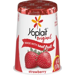 Yoplait Original Strawberry Low Fat Yogurt, 6 oz Yogurt Cup