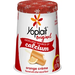 Yoplait Original Orange Creme Low Fat Yogurt, 6 oz Yogurt Cup