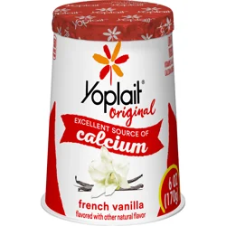Yoplait Original Low Fat French Vanilla Yogurt Cup, 6 oz