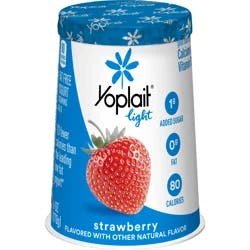 Yoplait Light Strawberry Fat Free Yogurt, 6 OZ Yogurt Cup