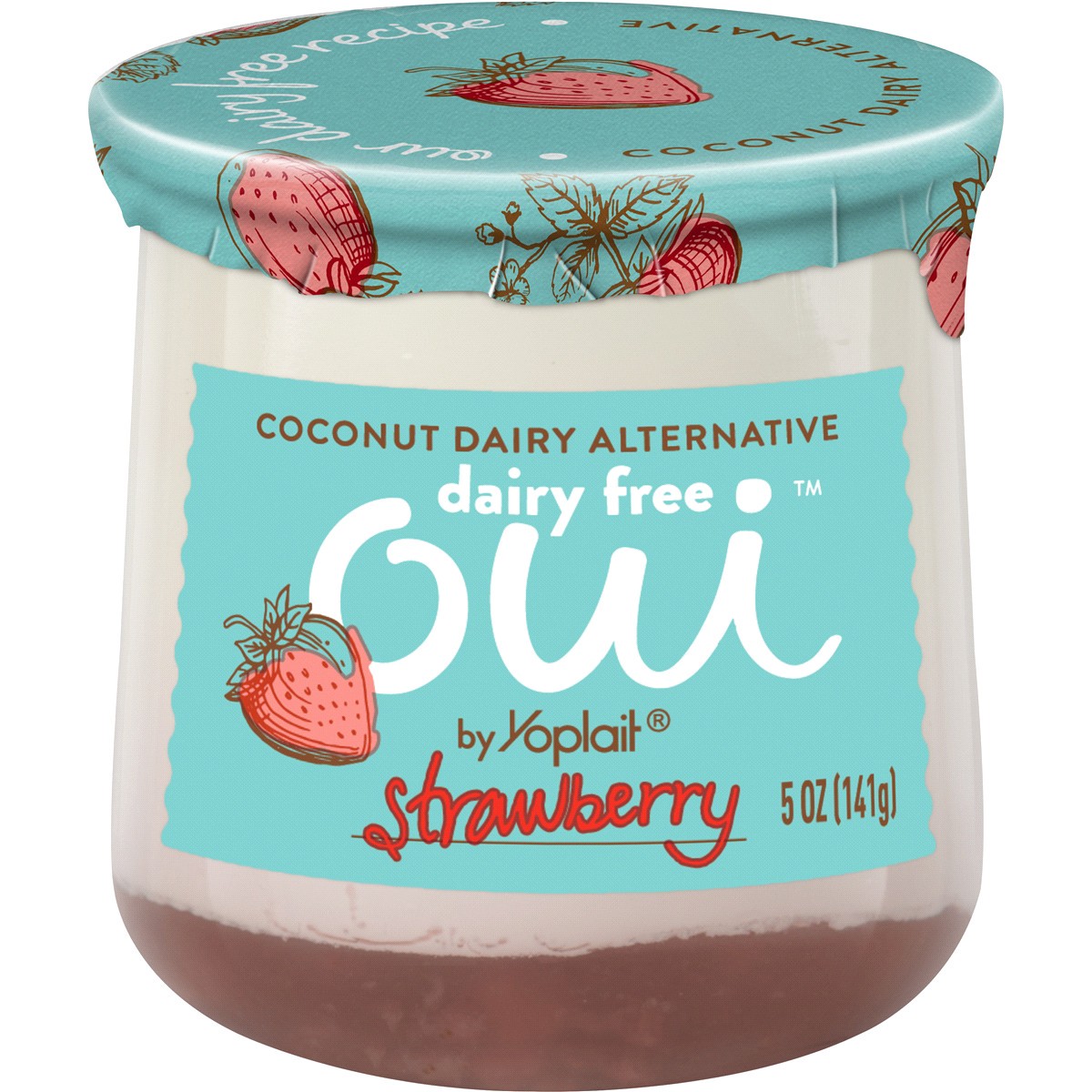 slide 1 of 2, Oui by Yoplait Strawberry Dairy Free Yogurt Alternative, 5 OZ Jar, 5 oz