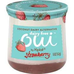 Oui by Yoplait Strawberry Dairy Free Yogurt Alternative, 5 OZ Jar
