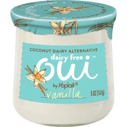 Oui by Yoplait Vanilla Dairy Free Yogurt Alternative, 5 OZ Jar
