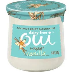 Oui by Yoplait Vanilla Dairy Free Yogurt Alternative, 5 OZ Jar