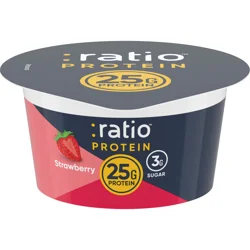 :ratio Yogurt Protein Cultured Dairy Snack, Strawberry, 25g Protein, 5.3 OZ