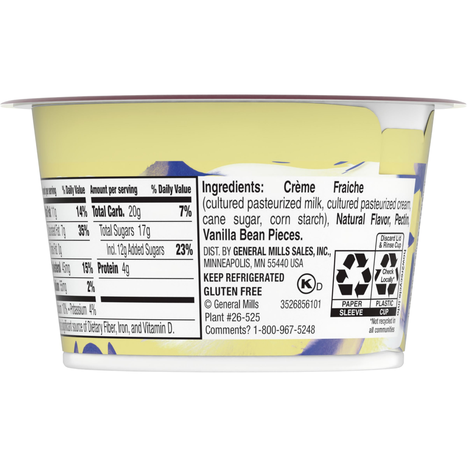 slide 2 of 4, Häagen-Dazs Haagen Dazs Cultured Cream Yogurt Style Snack, Vanilla Bean, 4 oz Cup, 4 oz