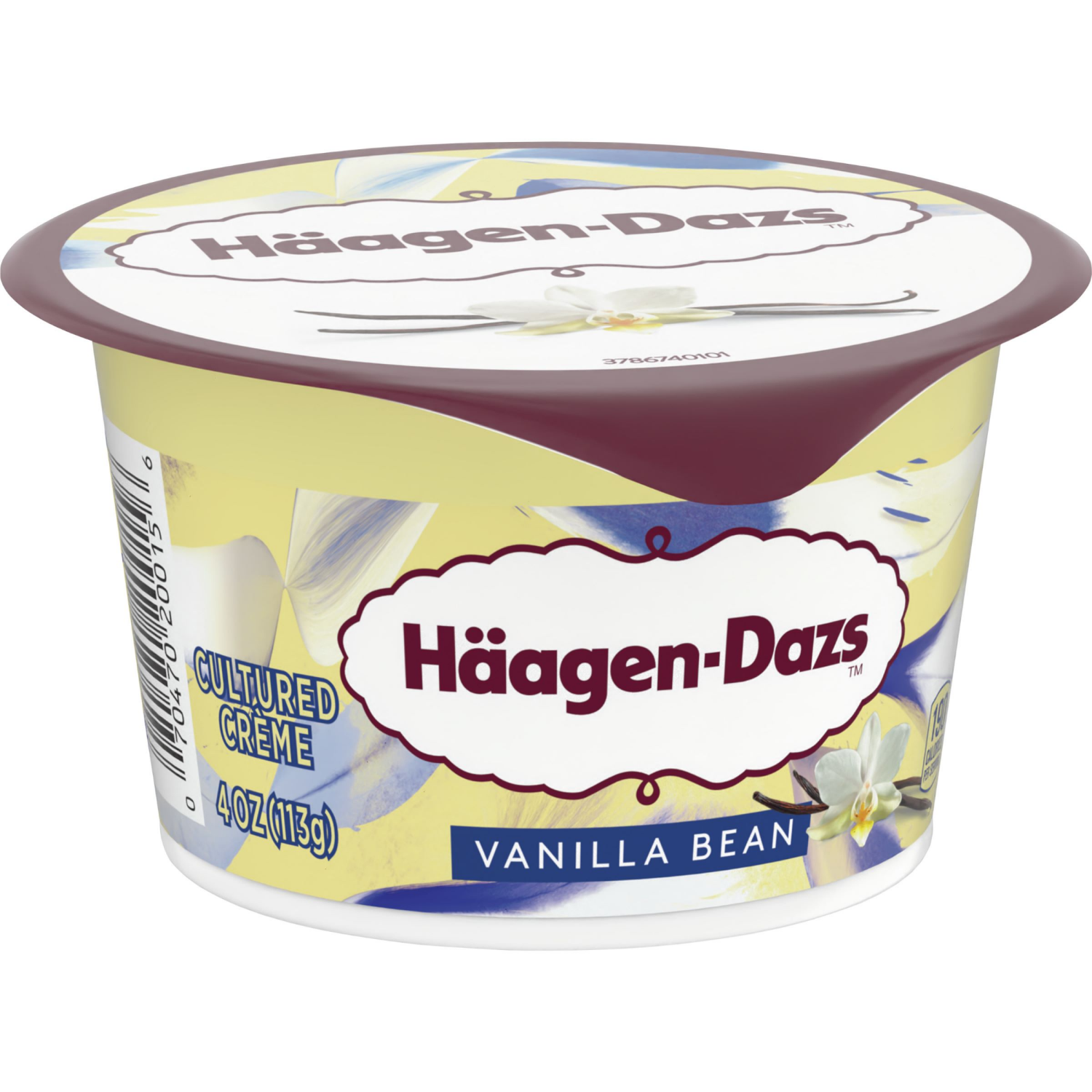slide 3 of 4, Häagen-Dazs Haagen Dazs Cultured Cream Yogurt Style Snack, Vanilla Bean, 4 oz Cup, 4 oz