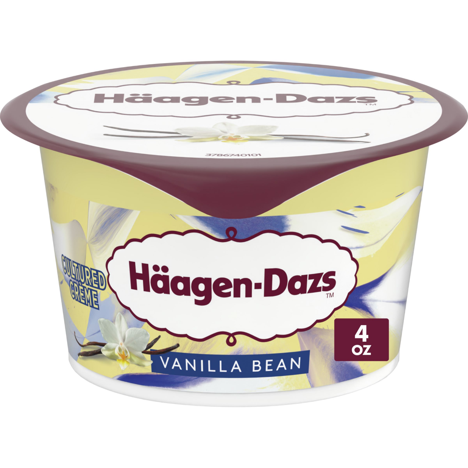 slide 1 of 4, Häagen-Dazs Haagen Dazs Cultured Cream Yogurt Style Snack, Vanilla Bean, 4 oz Cup, 4 oz