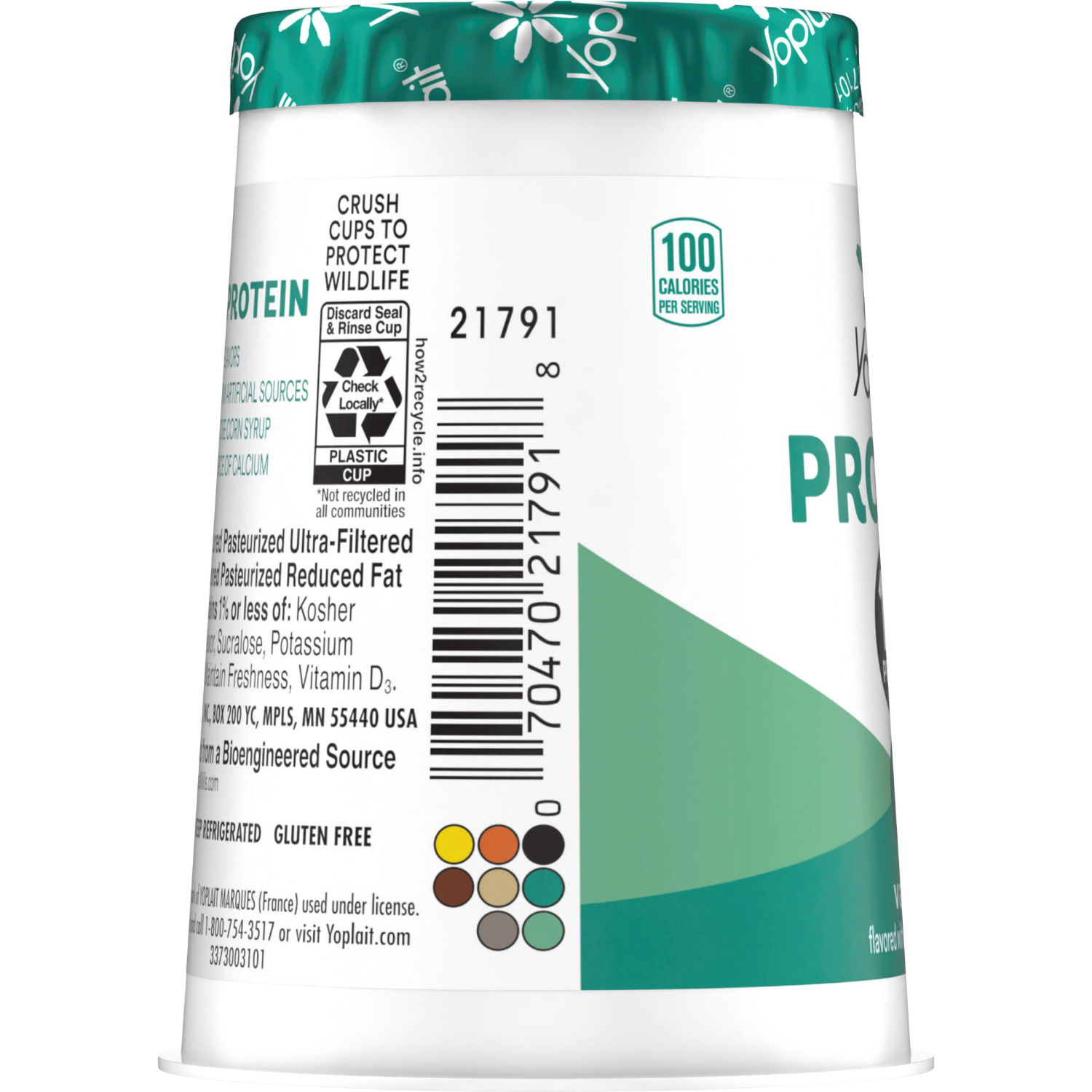 slide 2 of 4, Yoplait Protein Yogurt Cultured Dairy Snack Cup, Vanilla Flavored, Gluten Free Protein Snacks, 5.6 oz, 5.6 oz