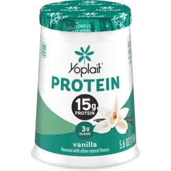 Yoplait Protein Yogurt Cultured Dairy Snack Cup, Vanilla Flavored, Gluten Free Protein Snacks, 5.6 oz