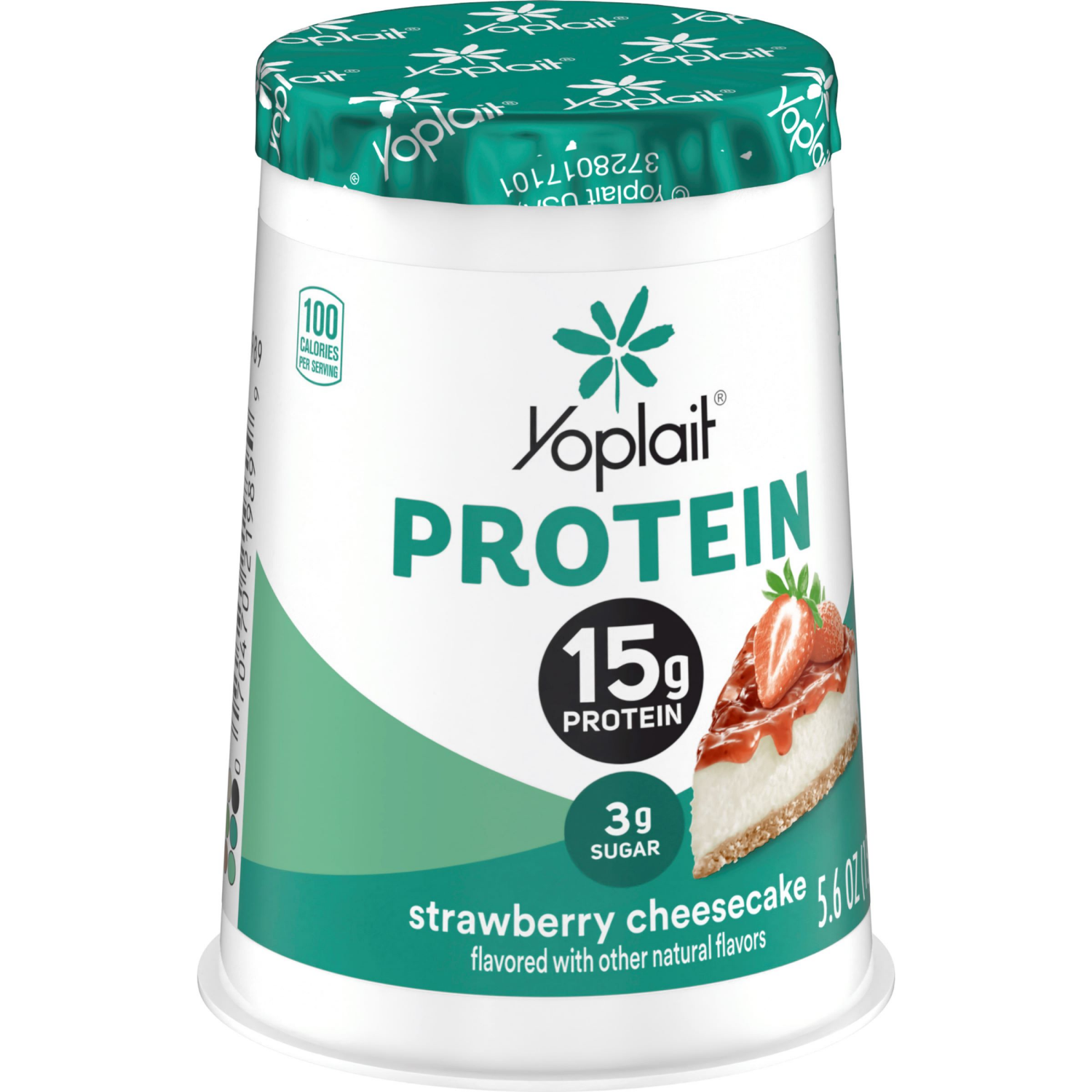 slide 4 of 5, Yoplait Protein Yogurt Cultured Dairy Snack Cup, Strawberry Cheesecake Flavored, Gluten Free Protein Snacks, 5.6 oz, 5.6 oz