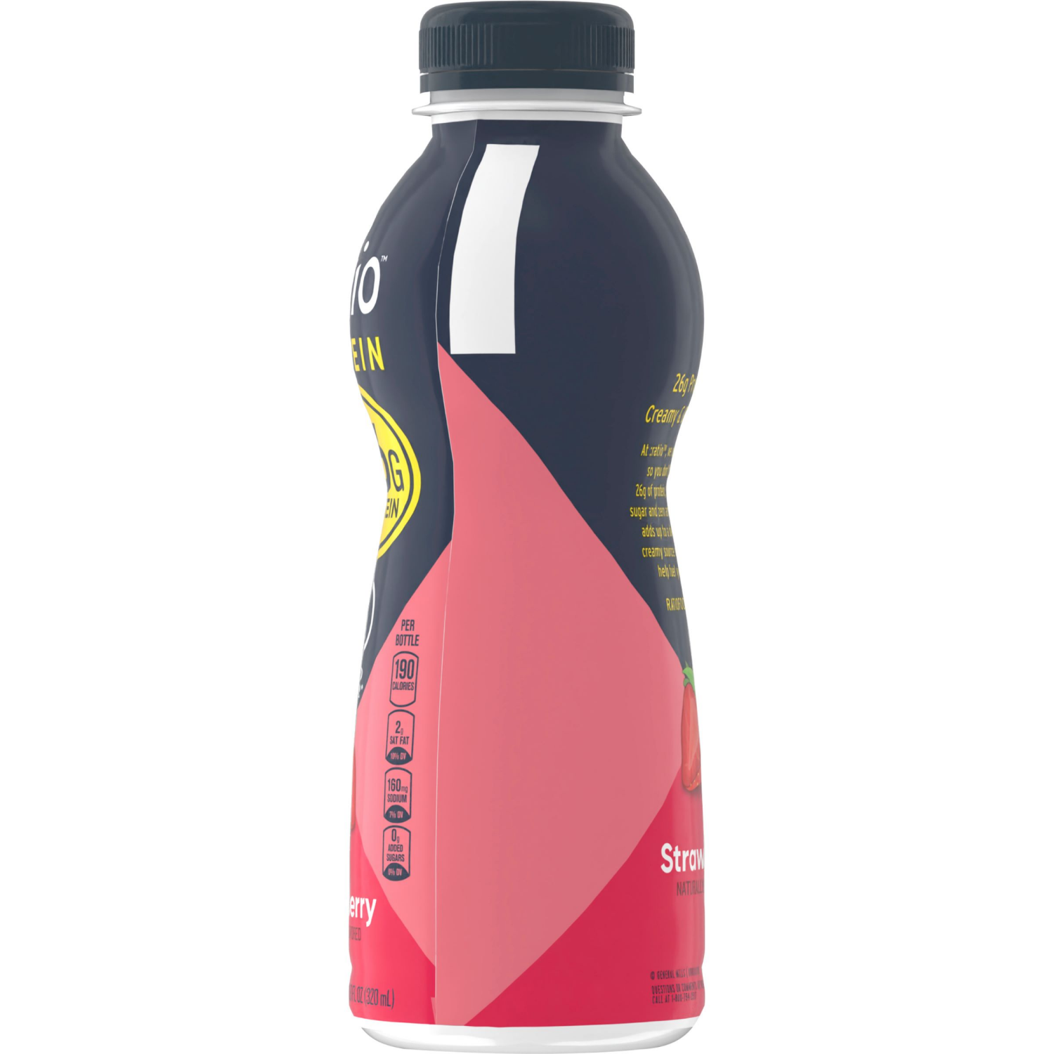 slide 3 of 3, :ratio Protein Yogurt Beverage Strawberry - 10.8oz, 10.8 oz