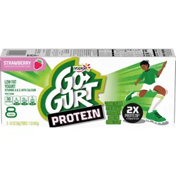 Go-Gurt Protein Strawberry Yogurt Tubes, 8-2 Oz Tubes