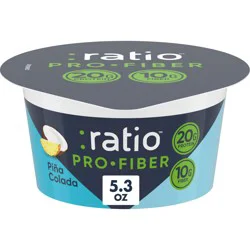 :ratio Pro Fiber Pina Colada Yogurt Cultured Dairy Snack, 5.3 Oz
