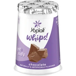 Yoplait Whips Yogurt Mousse, Chocolate Flavored, Gluten Free Snack, 4 OZ Yogurt Cup